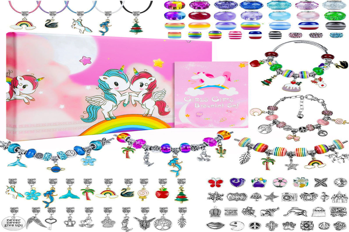 Clay Beads Bracelet Making Kit Friendship Jewelry Making Charms Gifts 150pcs