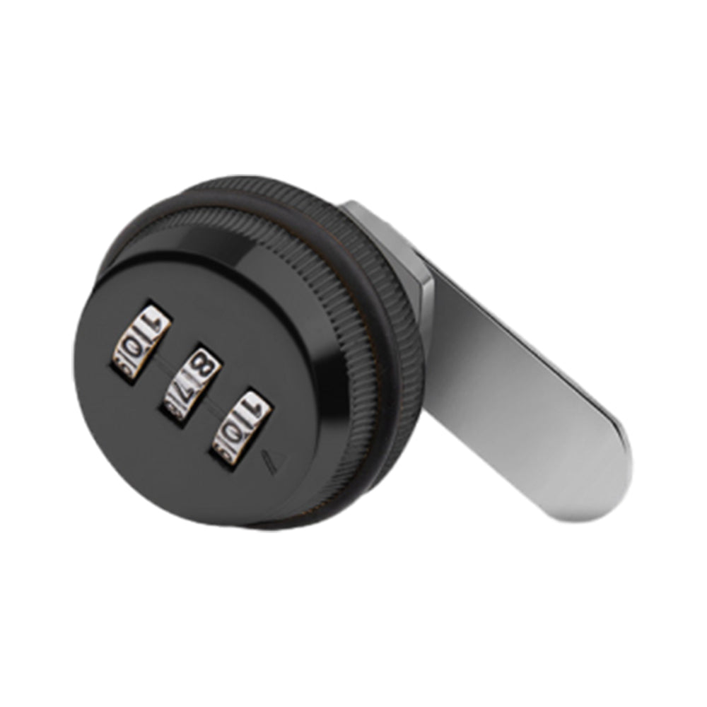 3-Digit Combination Lock Cam Lock Password Lock for Door Cupboard Mailbox Drawer Black