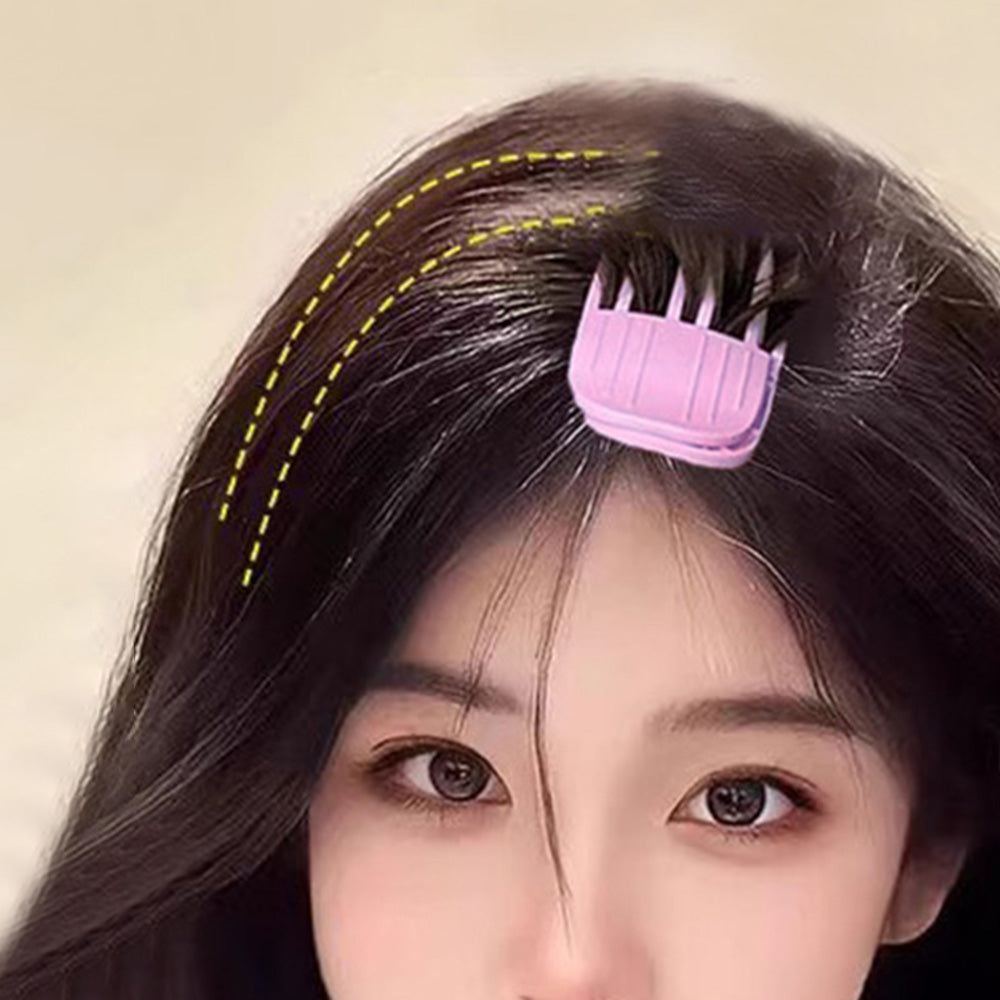 2Pcs Set Hair Volume Clip for Fluffy Bangs Easy High Crown Volume Comb for Natural Voluminous Look Purple