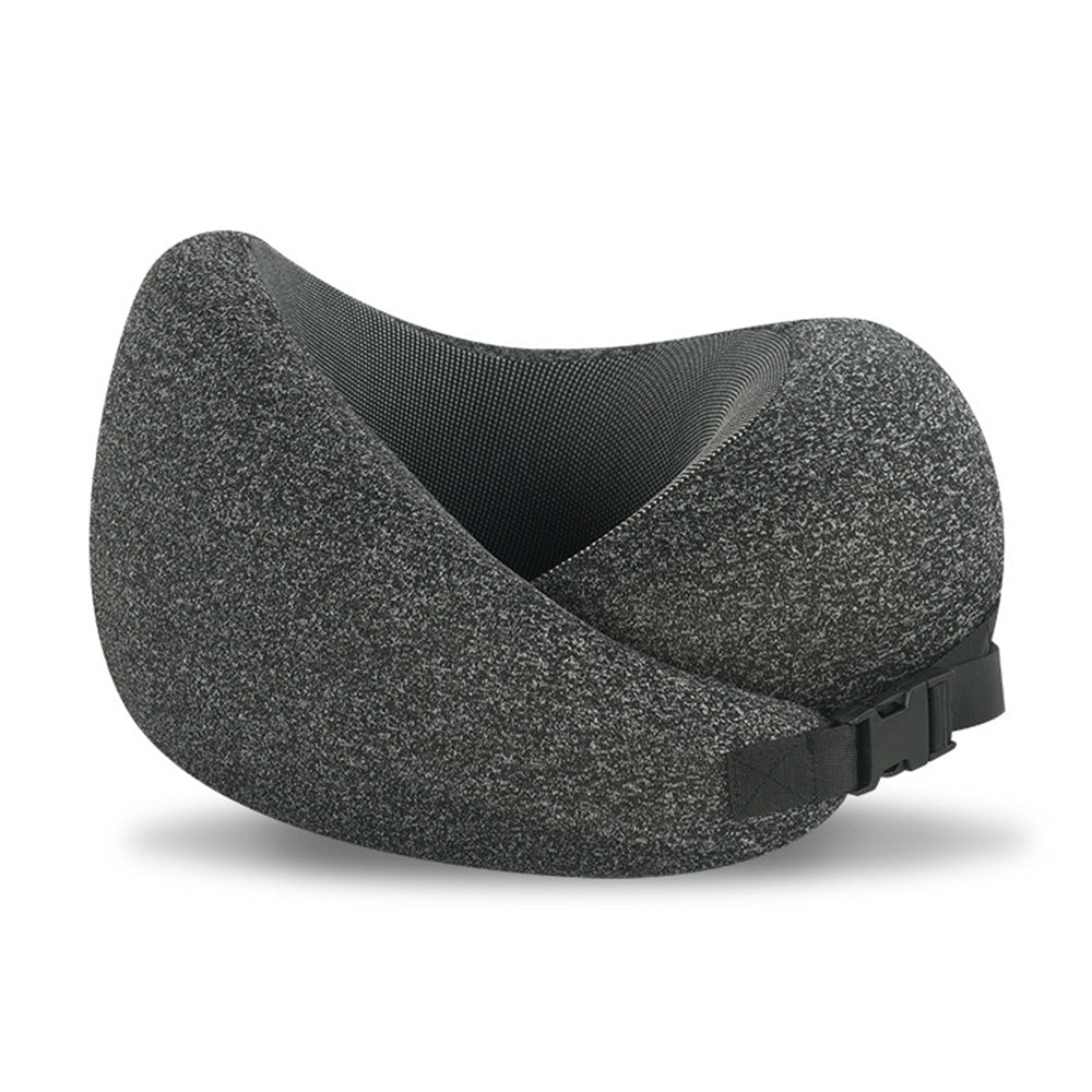 Memory Foam Pillow for Sleep Travel Neck Pillow with Storage Bag Dark Grey