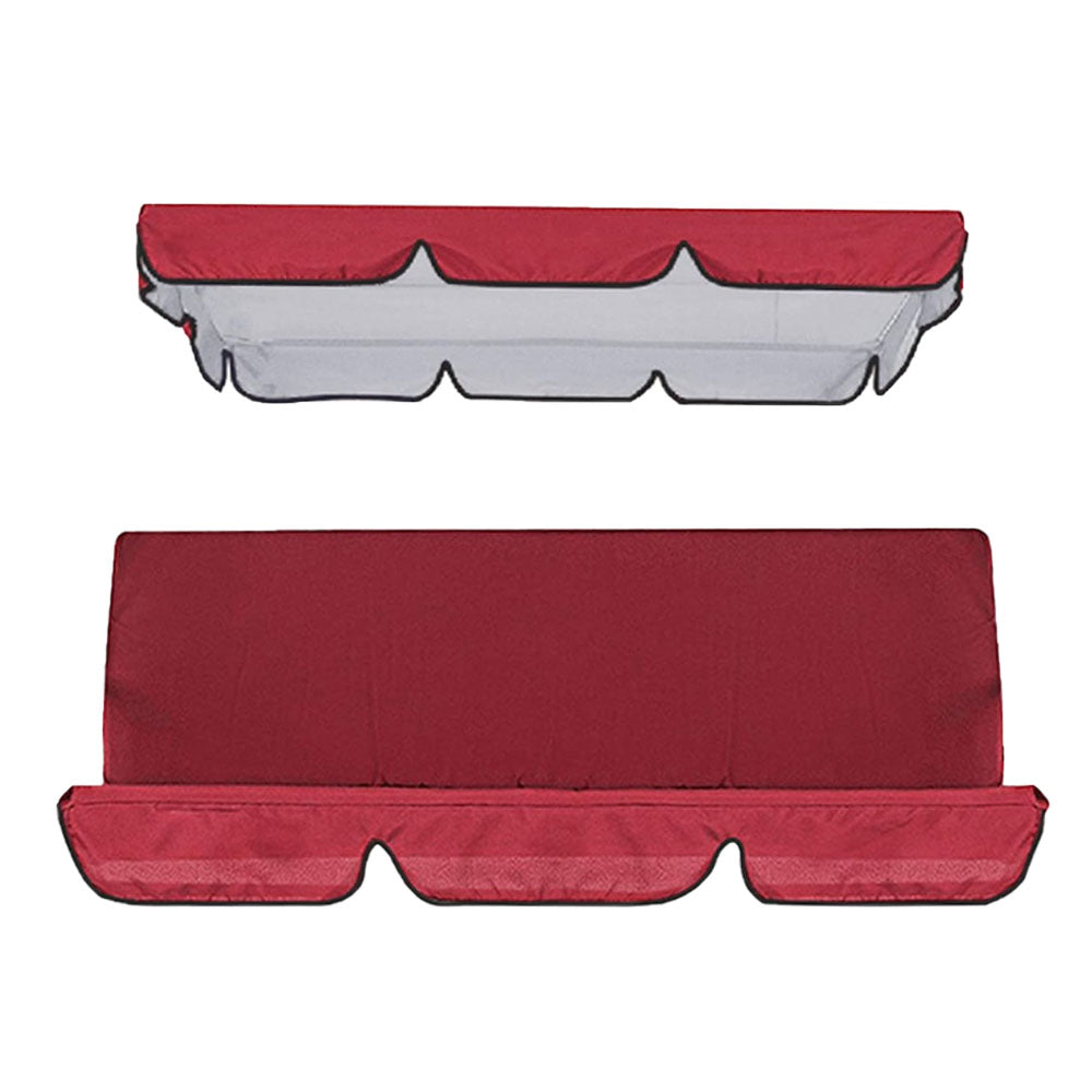 Replacement Swing Chair Cover Set Swing Canopy Seat Sun Shade Cover Red