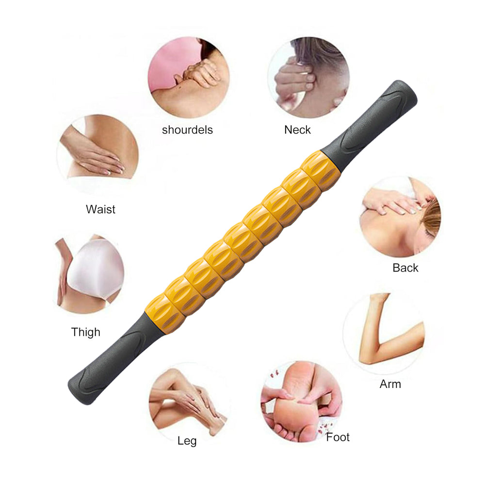 Portable Massage Roller Stick Exercise Gym Equipment Orange