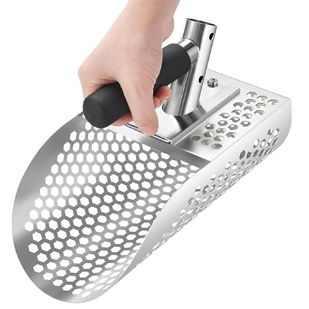 Detachable Metal Detector Sand Scoop Stainless Steel Sand Sifter Shovel