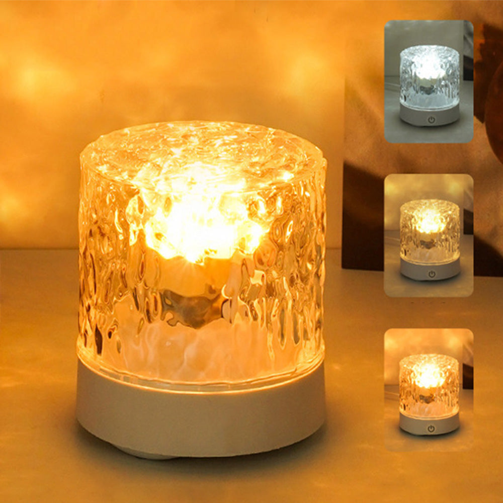 Ocean Wave Lights Projector Lamp Touch Control Night Light Room Decor