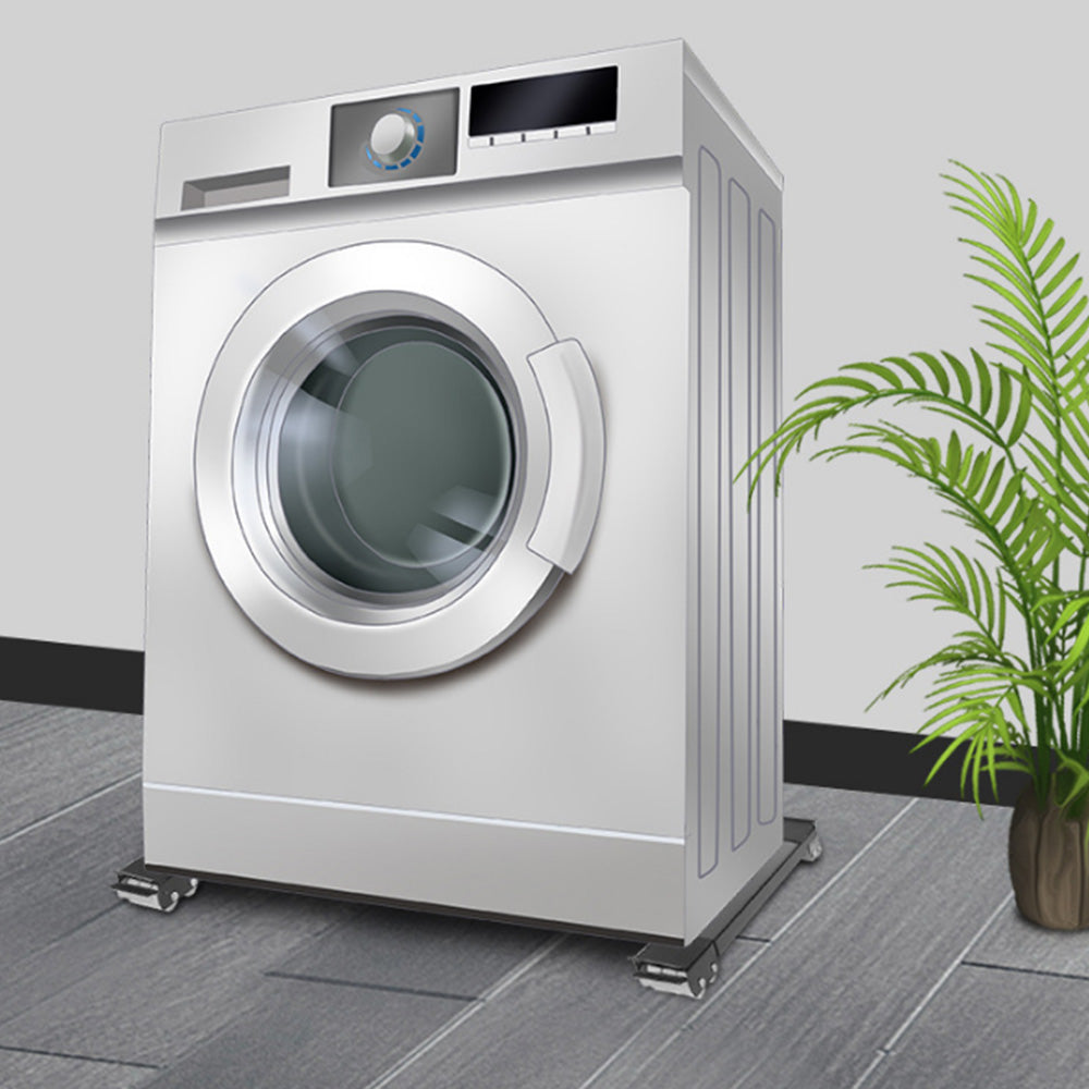 2Pcs Heavy Duty Appliance Rollers Extendable Mobile Rolling Base for Easy Moving Black