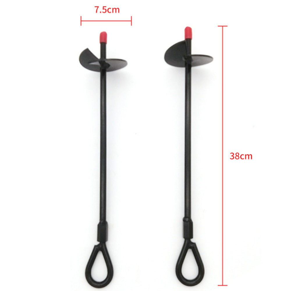 4Pcs Set 38cm Ground Anchors Black Shed Anchor Kit Ground Stakes