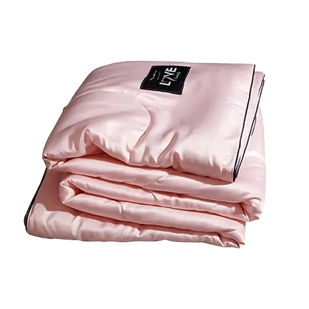 Silk Imitation Summer Cool Air Condition Quilt Washable Quilt Pink