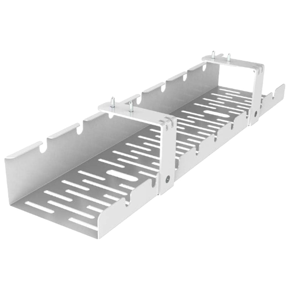 Under Desk Cable Management Tray Wires Tidy Organizer for Office and Home White