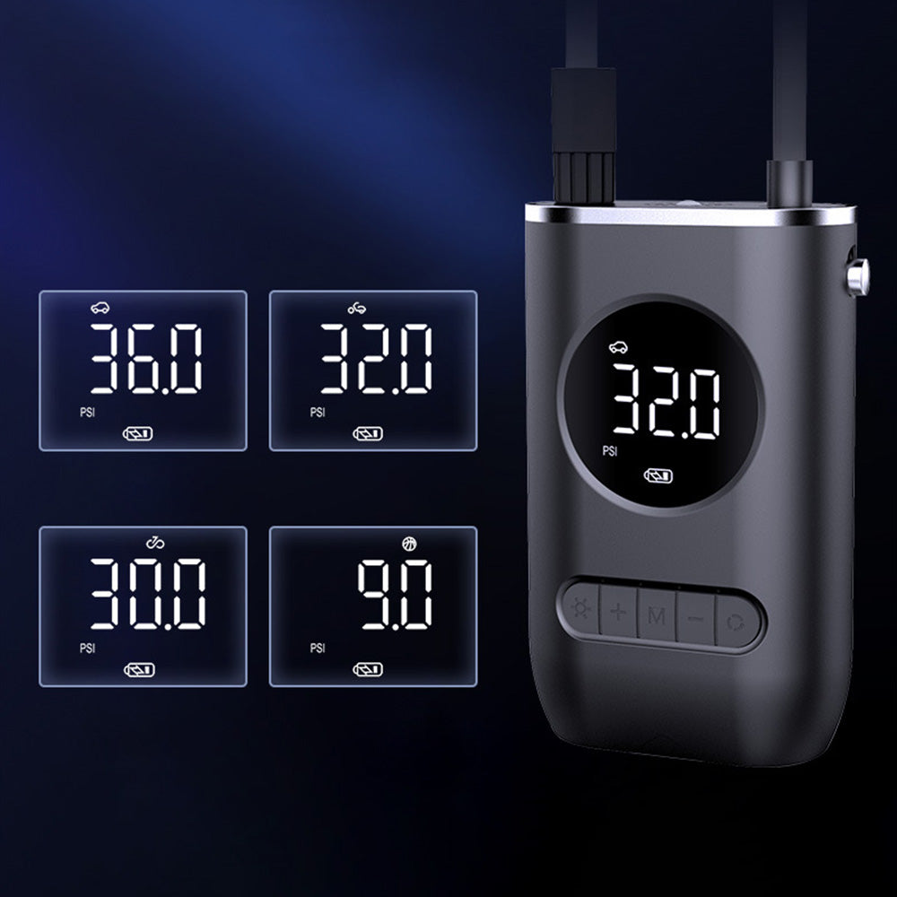 Cordless Electric Pump for Car Tire Rechargeable Tyre Air Inflator