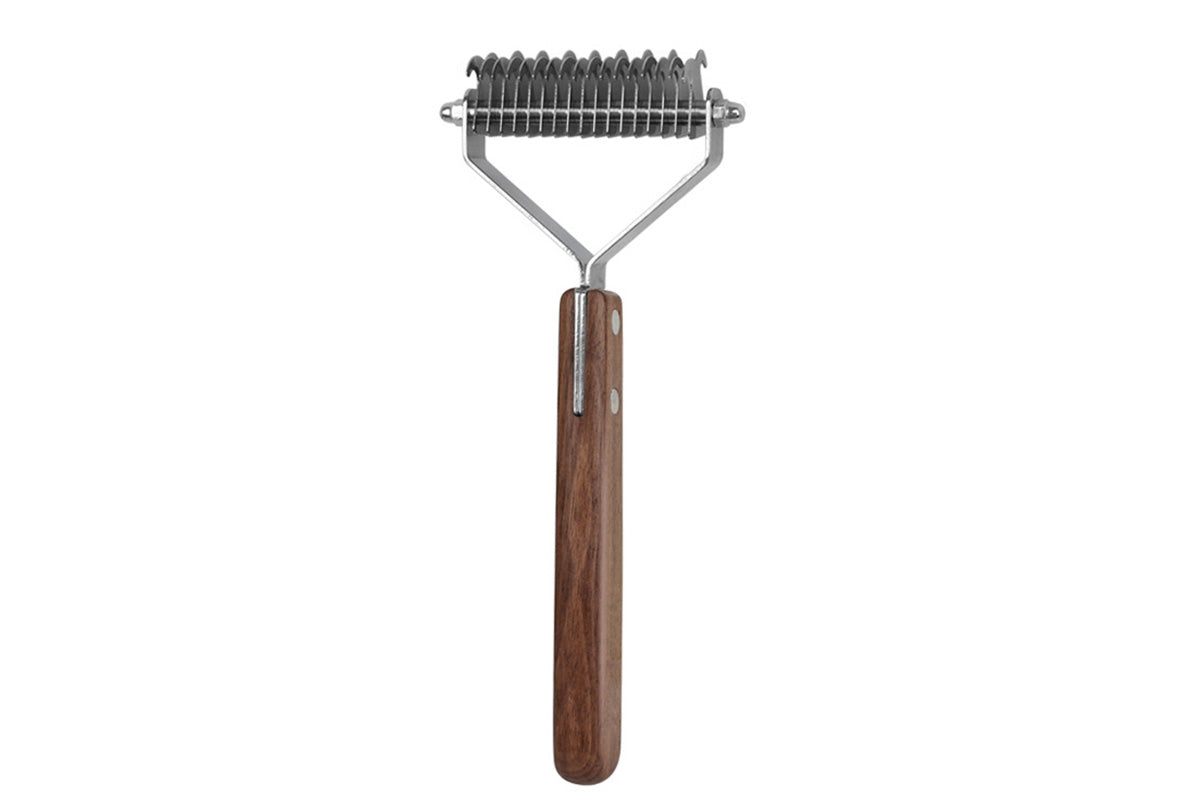 Large 2-Sided Undercoat Rake For Dogs And Cats Pet Grooming Brush Dematting Comb