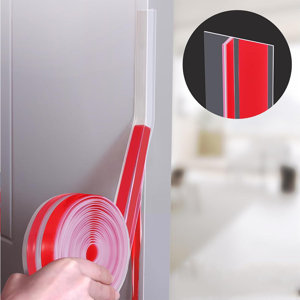 3M T-shaped Seal Strip Clear Draft Stopper Silicone Weather Stripping for Door Windows Gaps