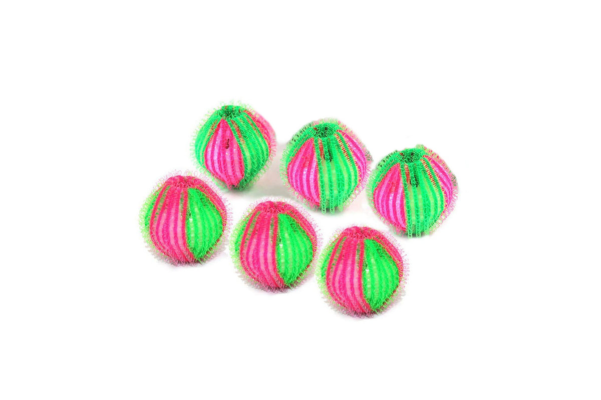Pet Hair Remover Balls for Washing Machine Reusable Hair Catcher 6PCS-Red