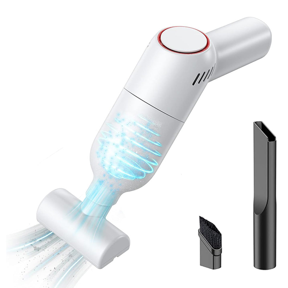 9000Pa Cordless Handheld Car Vacuum Lightweight Cleaner Rechargeable Portable Duster White