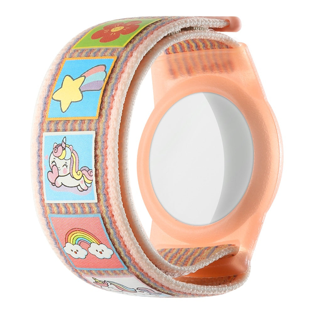 For Apple AirTag Anti Lost Wristband AirTag Protective Holder Bracelet for Kids Unicorn Style