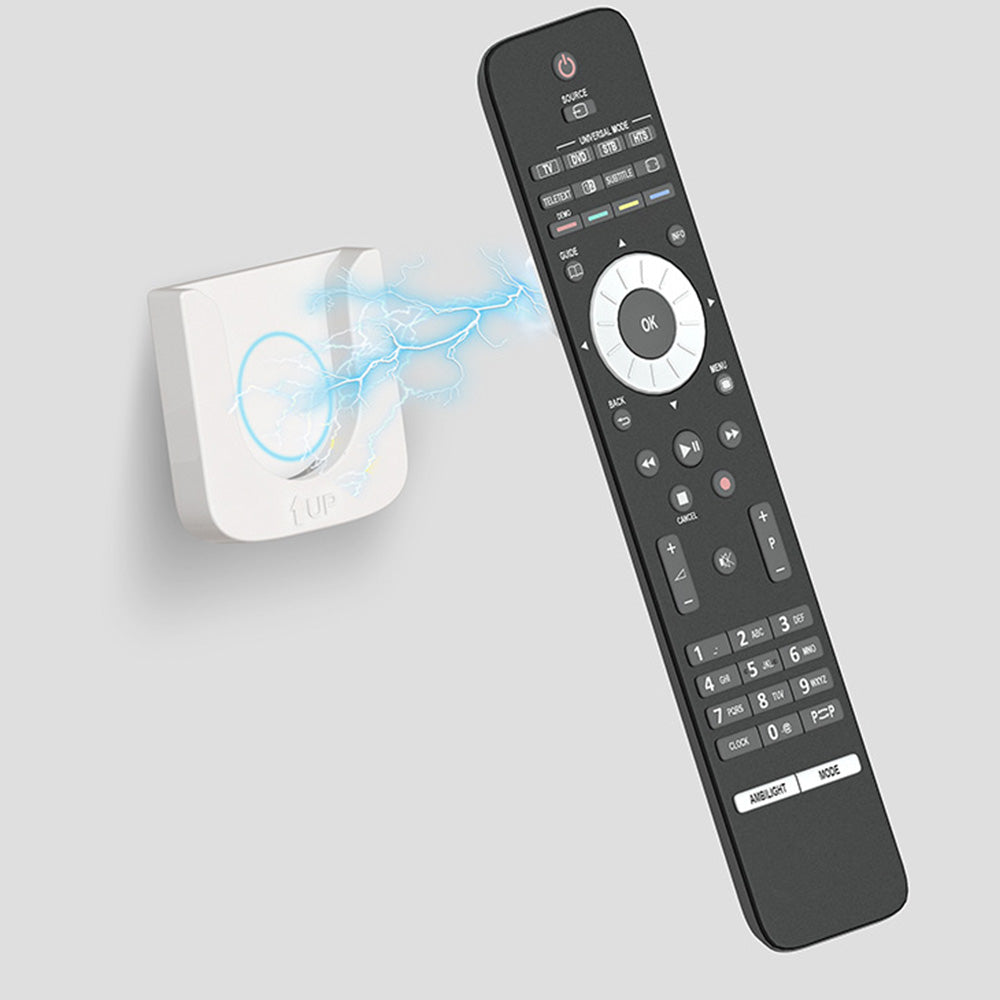 2Pcs Wall Mount Remote Control Holder TV Remote Control Caddy White