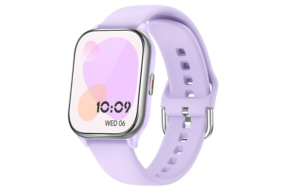 Smart Watch 1.85-Inch Fitness Watch with Heart Rate Sleep Monitor Blood Oxygen 100 Sports Modes Activity Tracker -Purple