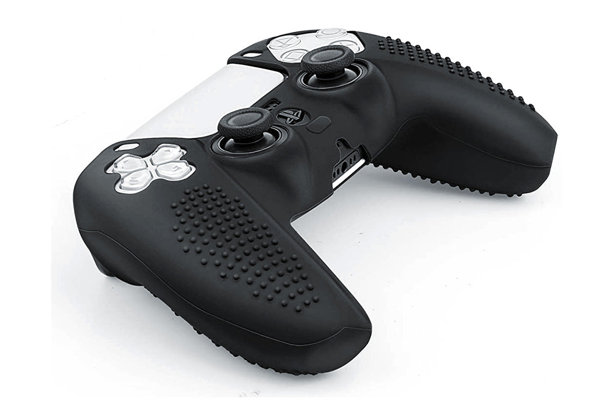 Silicone Skin Case Cover and 10 Grip Caps for Sony PS5 Controller Accessories