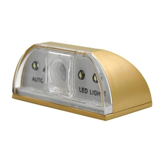 Wireless LED Motion Sensor Night Light with PIR for Hallway & Stairs  Gold