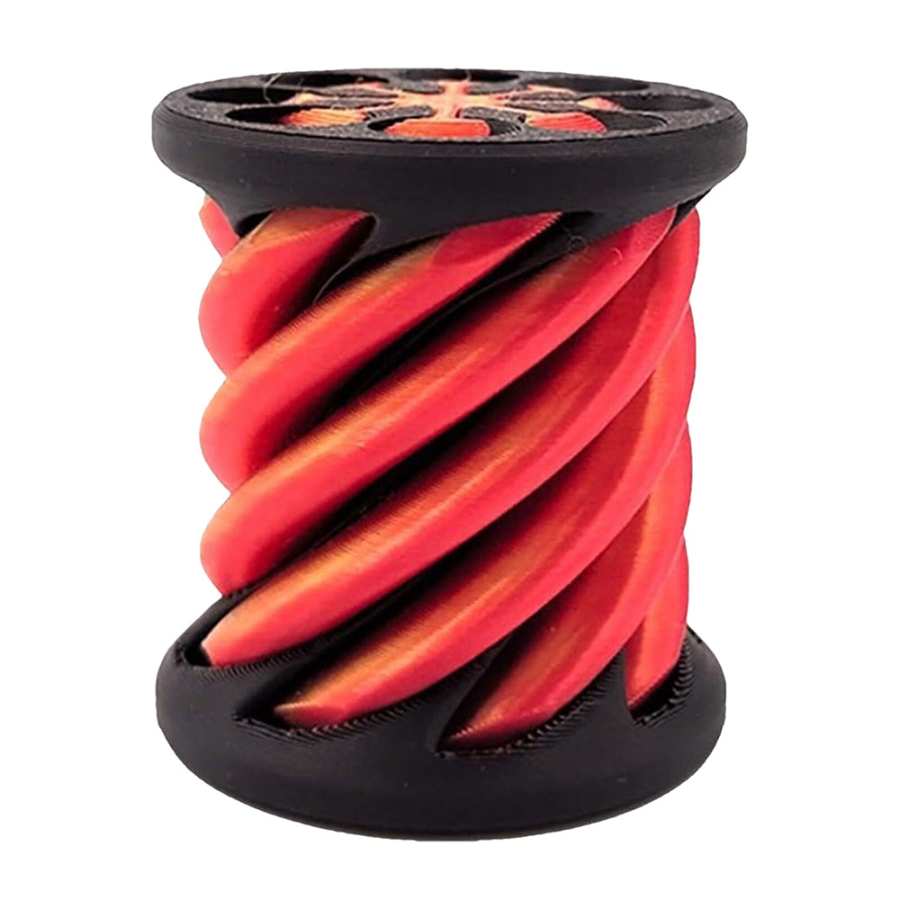 Spiral Cylindrical Passthrough Sculpture 3D Printed Fidget Toy