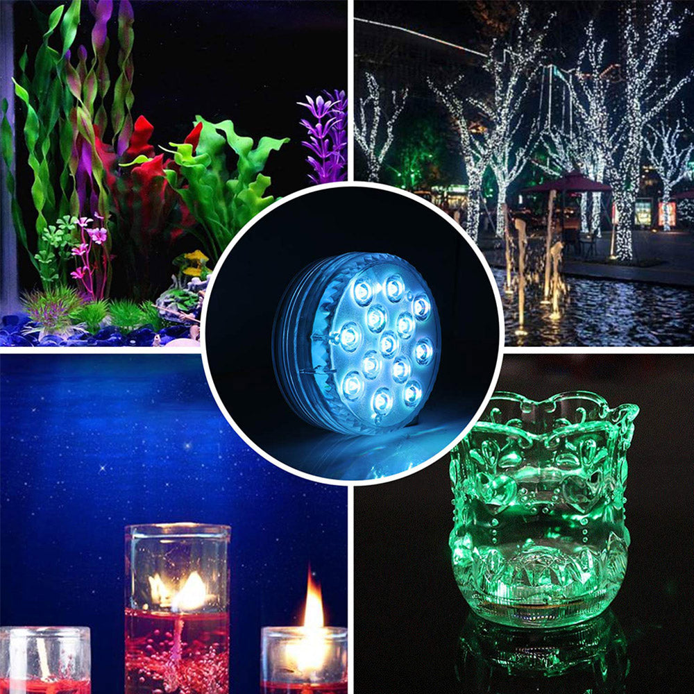 Submersible LED Lights Waterproof Light with Remote Controller Light Color Changing LED Light Underwater Light