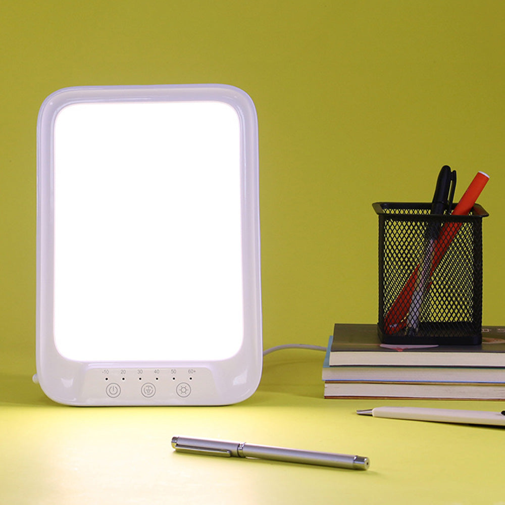 3-Color UV-free LED Bright Lamp Touch Control Brightness SAD Light with Timer