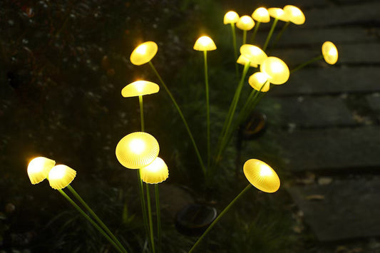Outdoor Solar Mushroom Lights Solar Pathway Lights Solar Mushrooms Lamps -Multicolor Lights