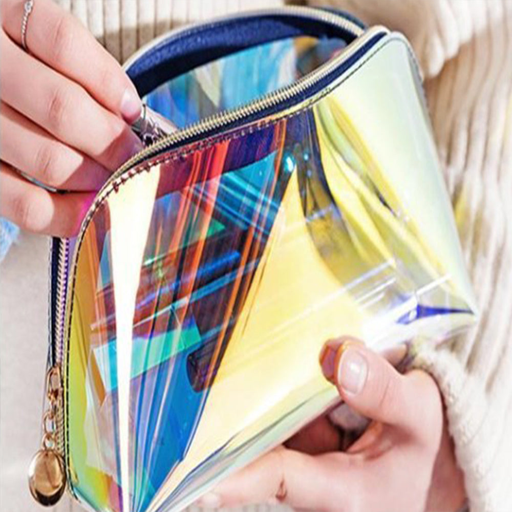 2 Piece Laser Cosmetic Bags Portable Travel Bag