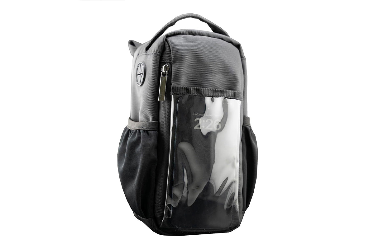 Gym Water Bottle Carrier Fitness Crossbody Sling Touchscreen Window Bag