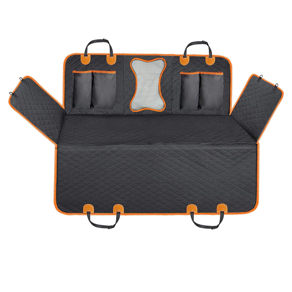 Large Back Seat Extender with Side Flaps for Pets Water-Resistant Dog Car Seat Cover