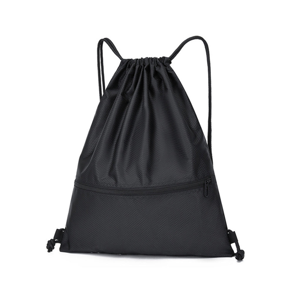 Drawstring Backpack Sport Gym Sackpack Lightweight Zipper Bag