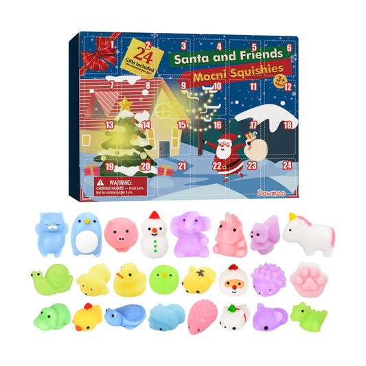 24 Days Christmas Countdown Advent Calendar with 24 Toys Christmas Gift Kids Xmas Gift