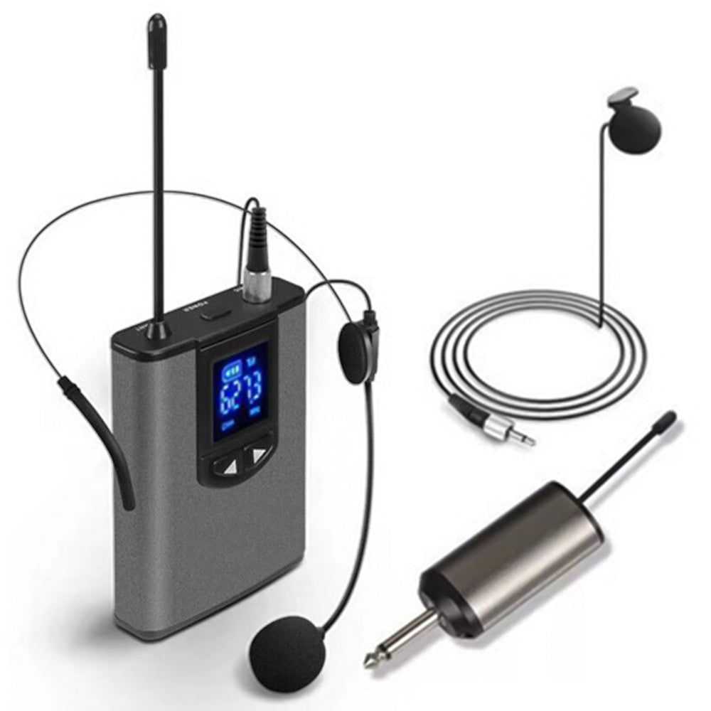 UHF Wireless Headset Microphone with Receiver Lavalier Microphone Set Style 1