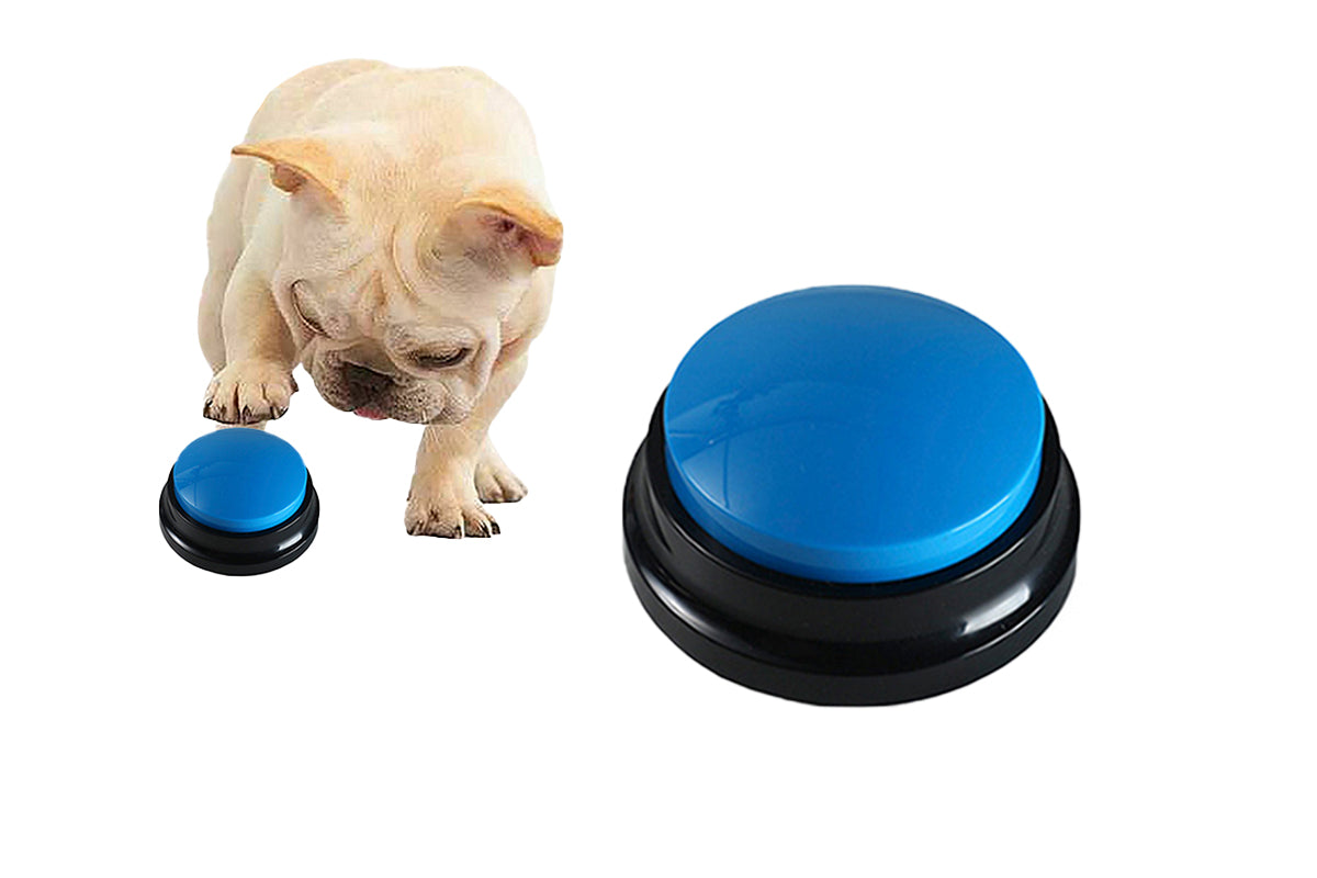 Dog Voice Recording Buttons for Communication Pet Training Buzzer-Blue