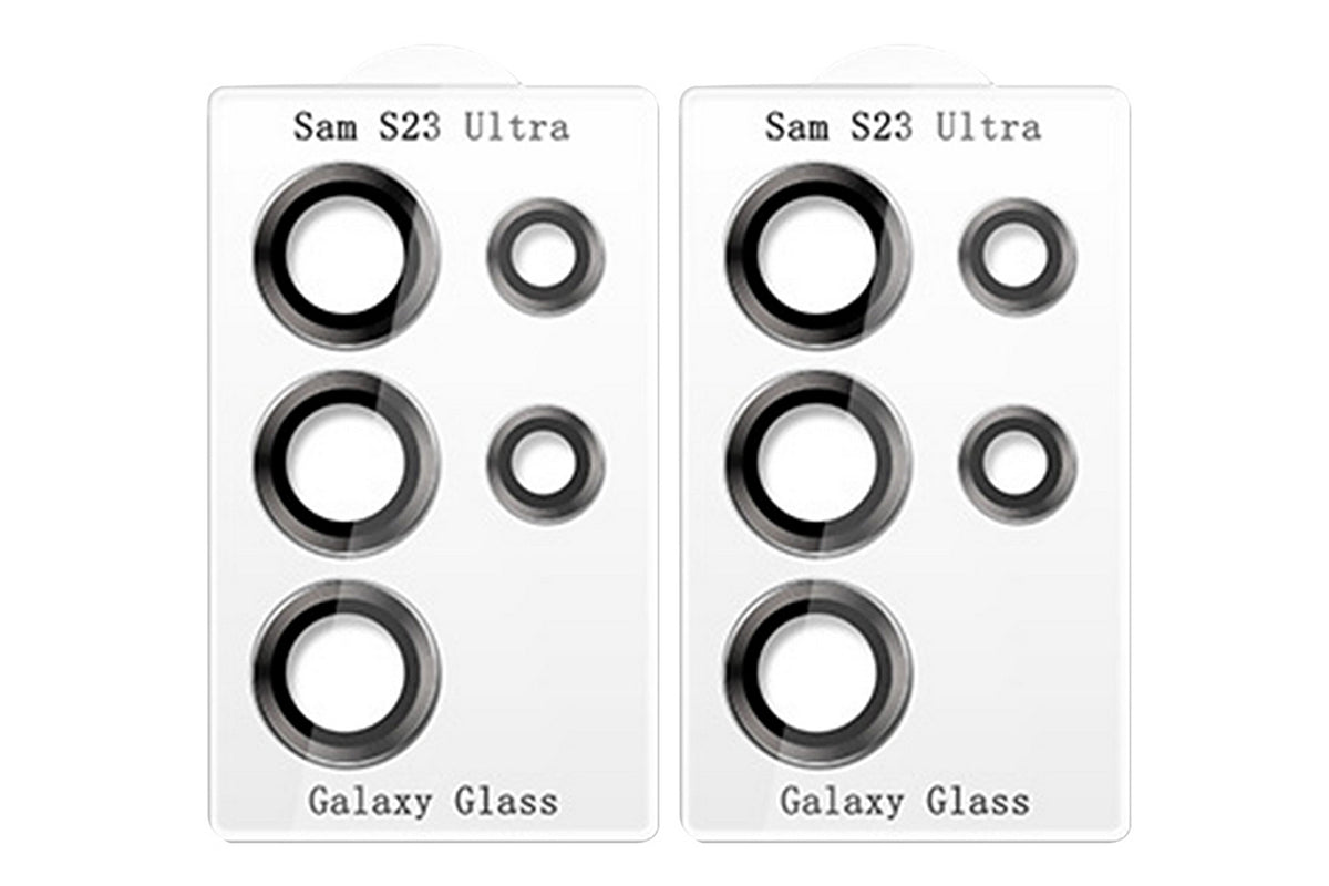 2pcs Camera Lens Protector for Samsung Galaxy S23 Ultra-Black