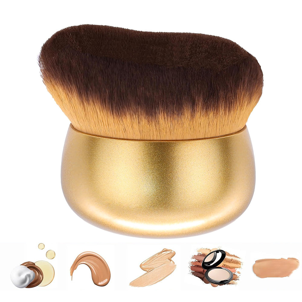 Extra Large Body Makeup Brush for Self Tanner & Liquid Cream Blending Gold