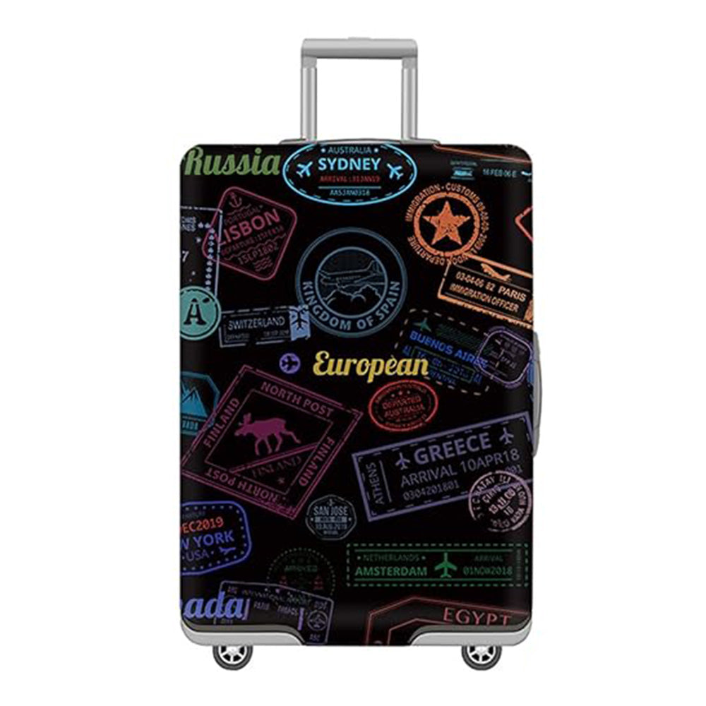 Elastic Protective Luggage Cover Stretchable Travel Suitcase Protector Black