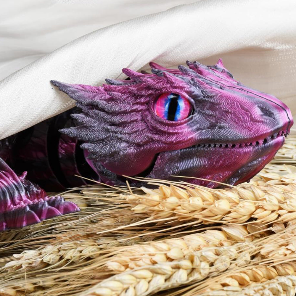 3D Printed Wyvern Dragon Flexible Articulated Dragon Toy Desktop Decor Style 5