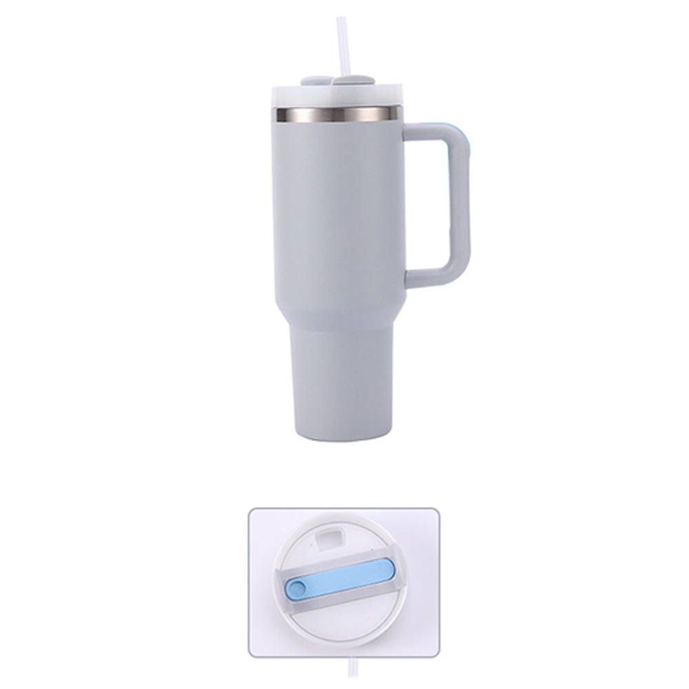40oz Insulated Tumbler Stainless Steel Double Wall Water Bottle Travel Mug Grey