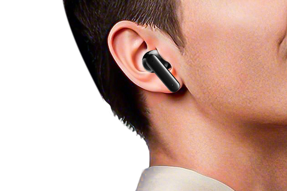 Bluetooth AI Translation Earbuds with LCD Touchscreen 150 Languages-Black