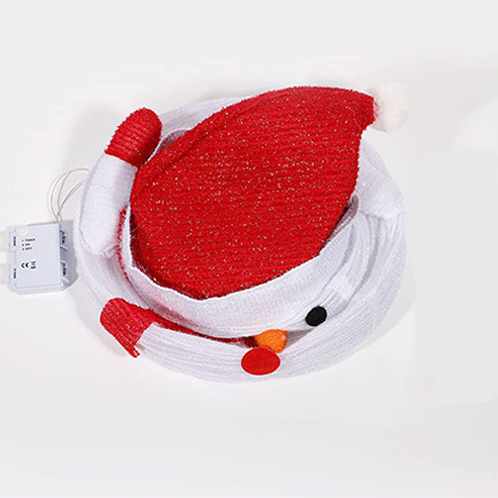 Telescopic Christmas Yard Signs with Stakes Lighted Xmas Signs Indoor Outdoor Decor Snowman Style