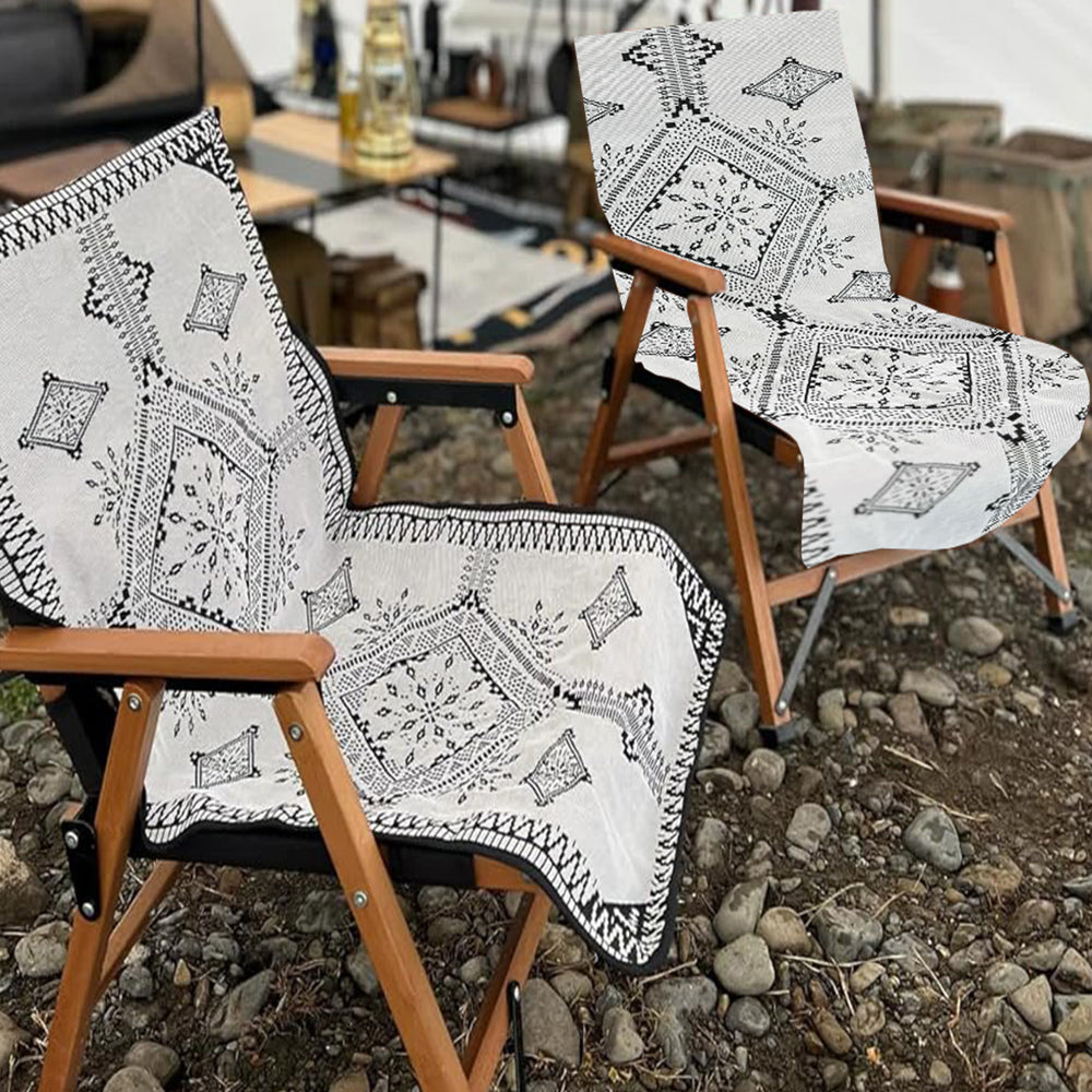 Bohemian Style Camping Chair Seat Cover Garden Outdoor Folding Chair Cover Style 4