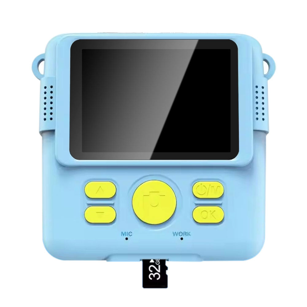 1080P Instant Print Camera for Kids Digital Video Camera with 32GB TF Card Christmas Birthday Present Blue
