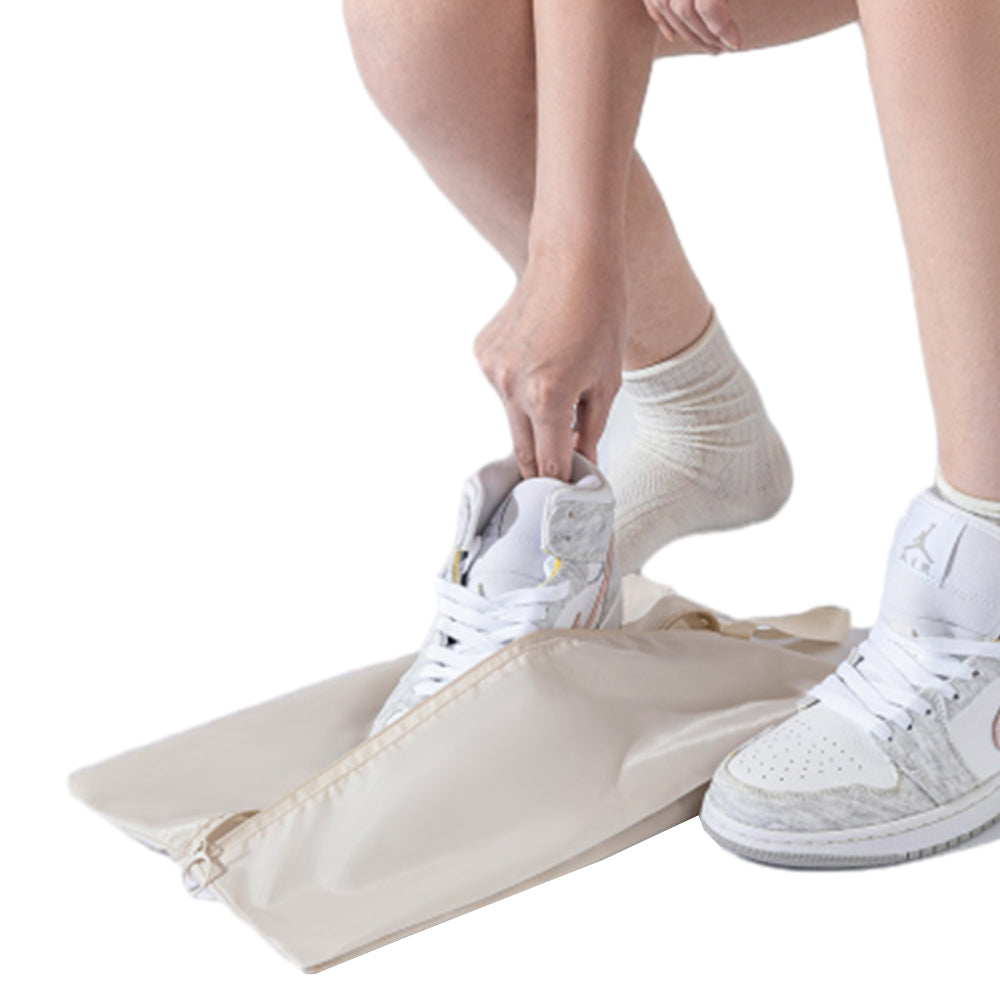 6Pcs Set Packing Cubes for Suitcases Travel Luggage Organizers Clothing Sorting Bags Beige