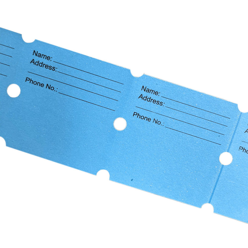 1000Pcs Tacticai Raffle Tickets for Carnivals Events Entry Reward Fundraiser Prizes Blue