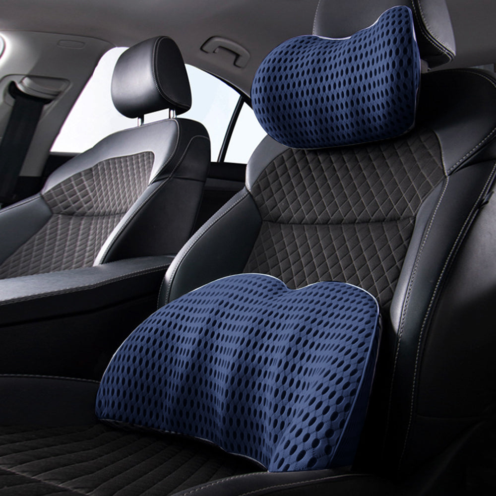 2Pcs Set Lumbar Neck Support Pillow Memory Foam Cushion for Car Office Chair Seat (Copy)