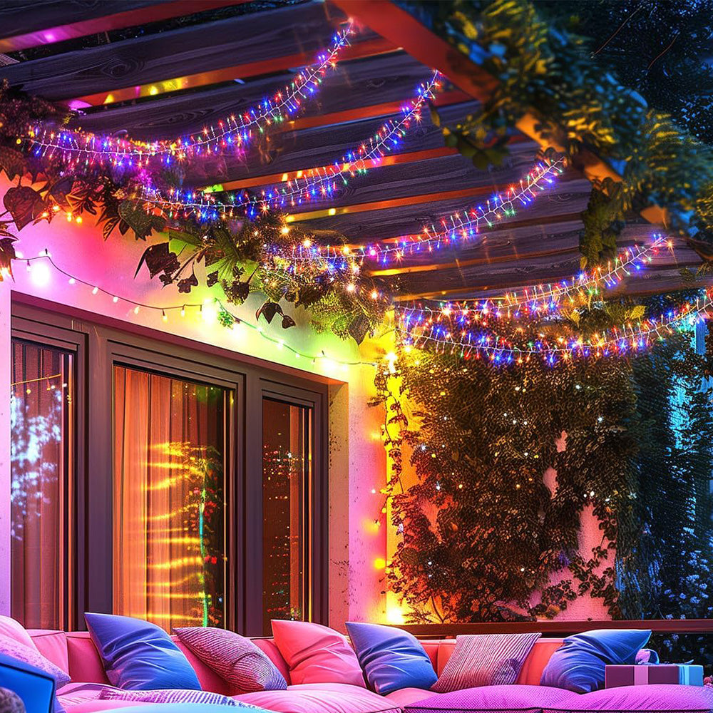 Solar String Lights ¨C Outdoor Waterproof Fairy Lights for Patio and Balcony Multicolor