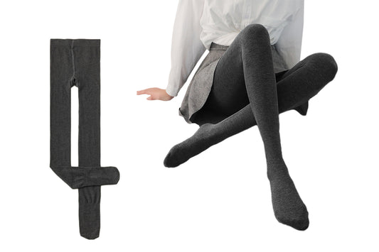Women Winter Thermal Lined Legging Warm High Waist Stretch Slim Pant-Dark Grey