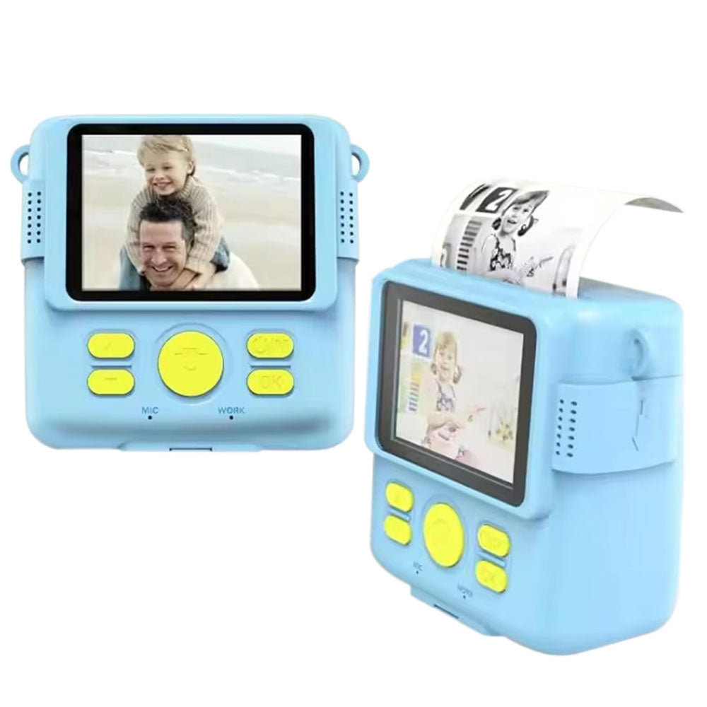 1080P Instant Print Camera for Kids Digital Video Camera with 32GB TF Card Christmas Birthday Present Blue
