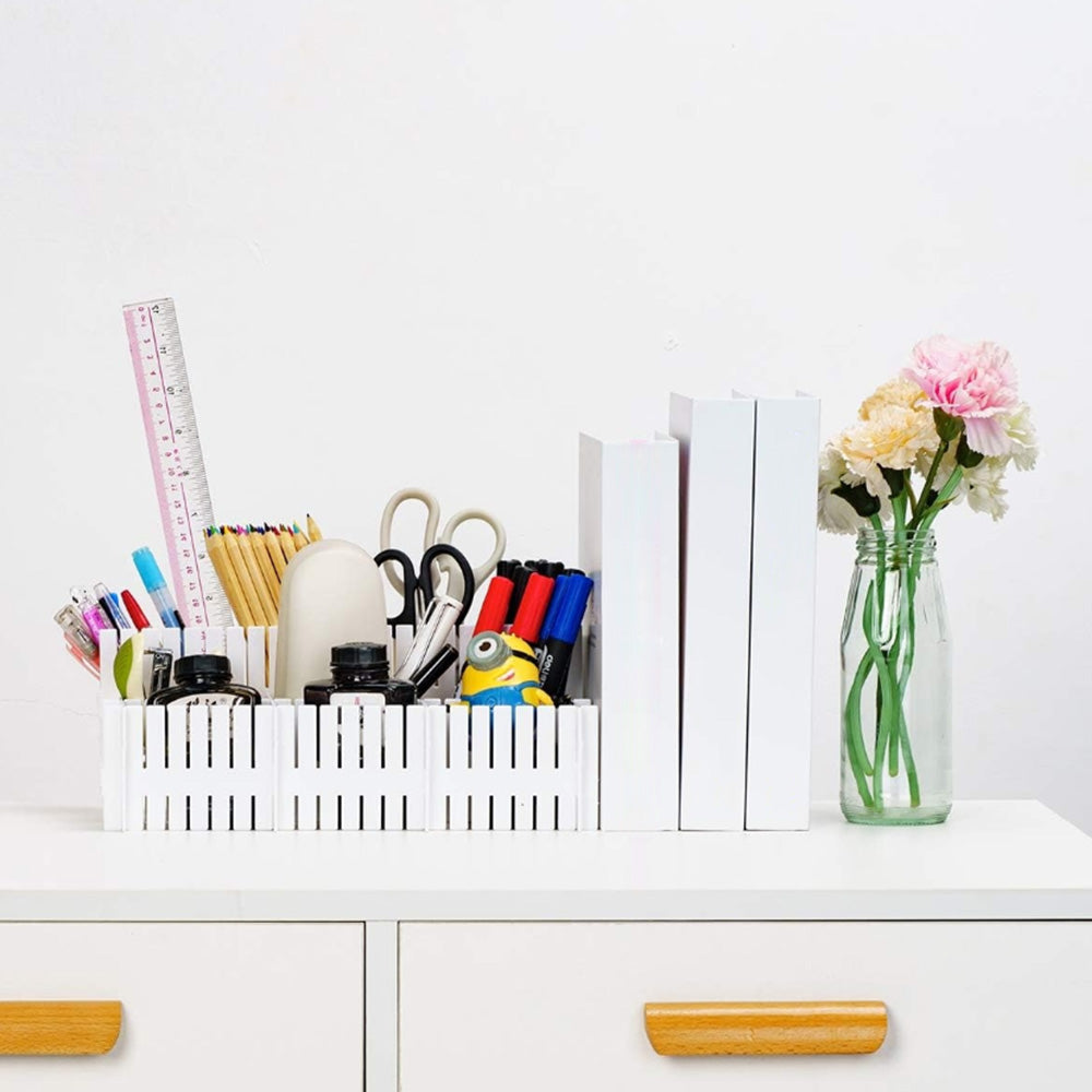 24Pcs Adjustable Drawer Divider DIY Storage Organiser for Cabinets-White