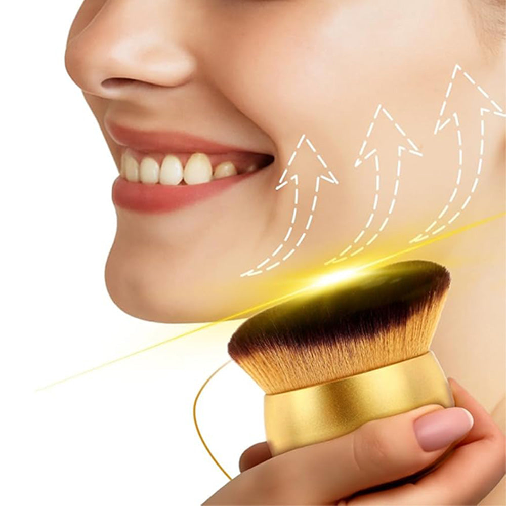 Extra Large Body Makeup Brush for Self Tanner & Liquid Cream Blending Gold